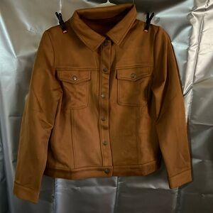 NIB. Soft Fabric. Caramel Jacket